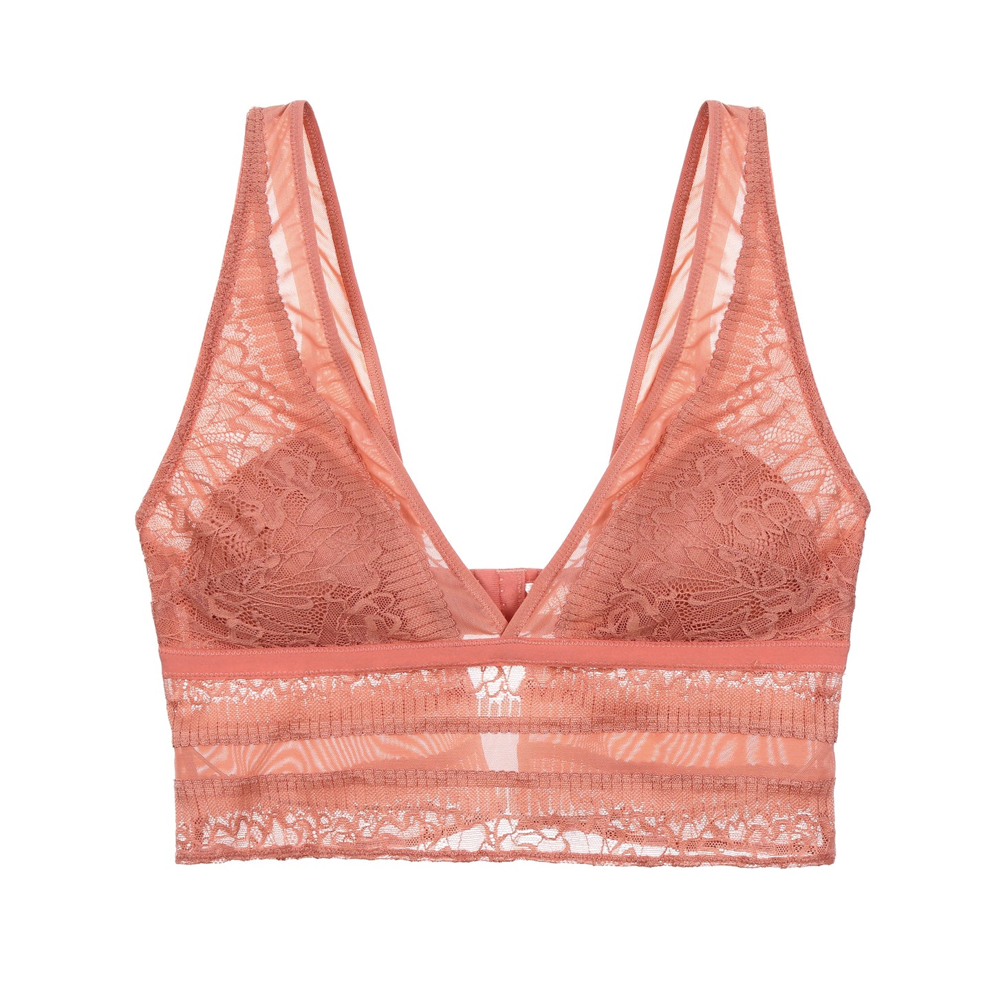 GRACE Lace Deep V Wireless Comfortable Vest Bra Top