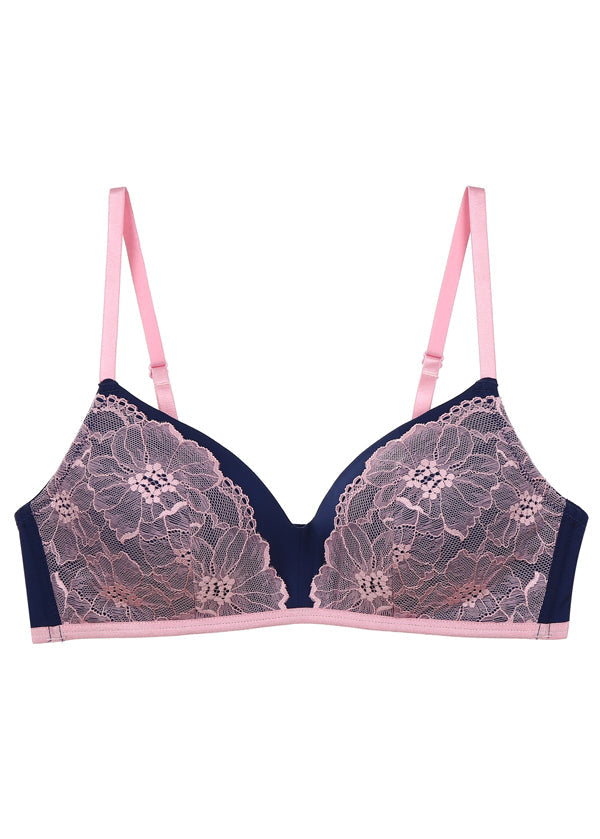 IRENE Lace Wireless Molded Triangle Bralette Bra-imgsize-38B