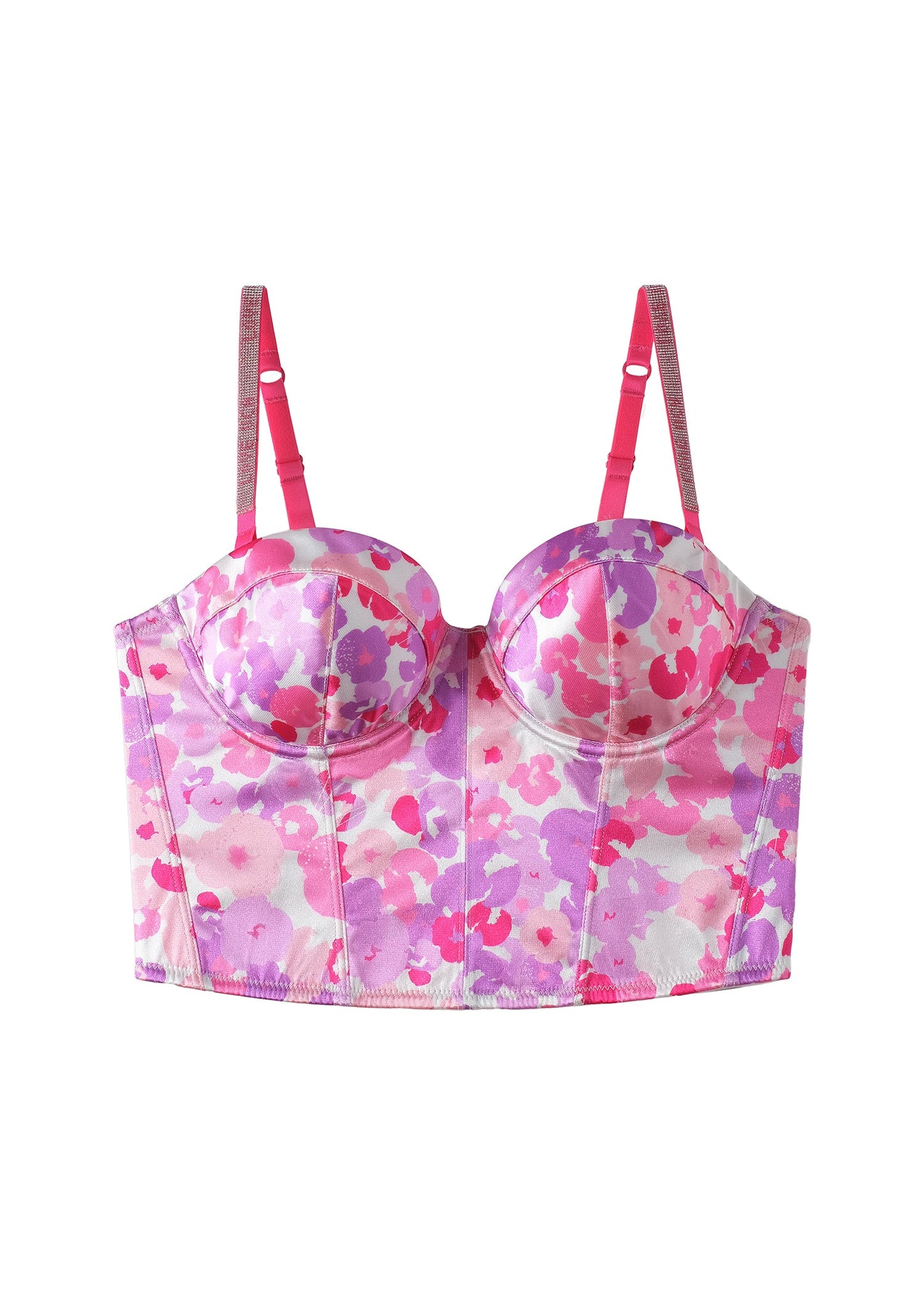 PANDORA Sexy Printed Corset Long Bra-imgsize-38D