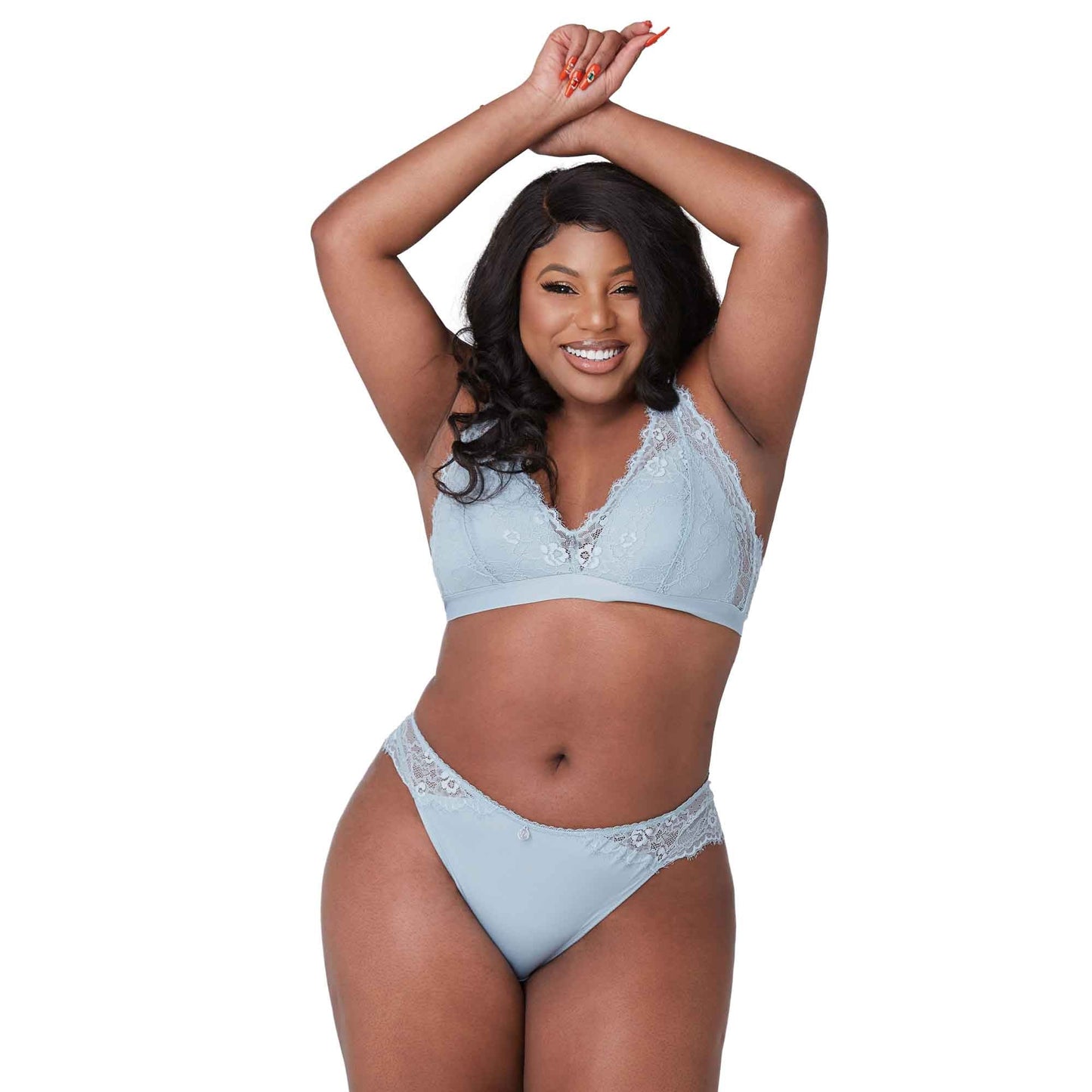 PEARL Lace Wireless Plunge Bra-imgsize-38B