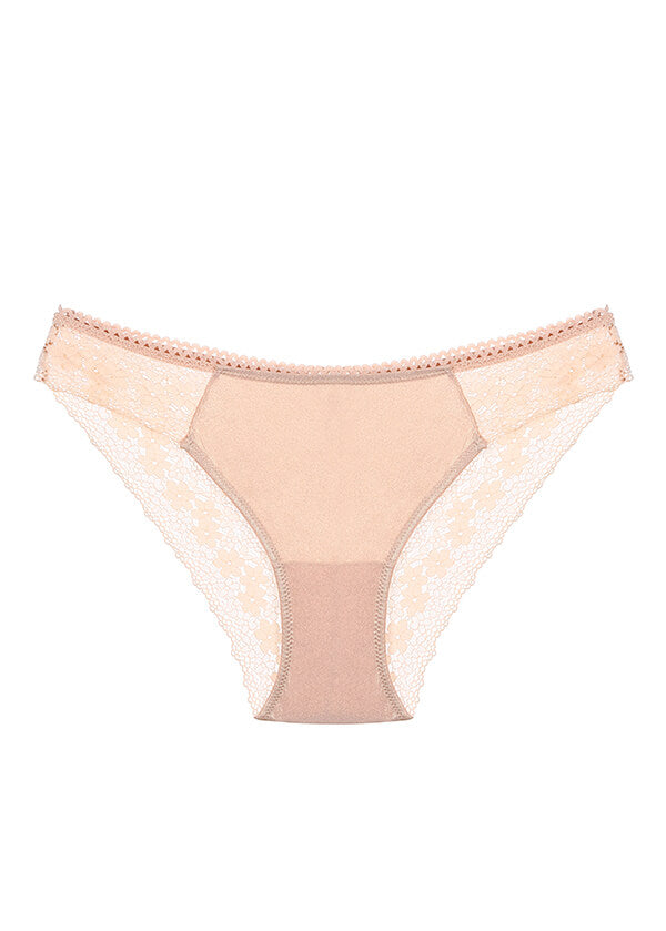 TEAGAN Floral Lace Shiny Sexy Hipsters
