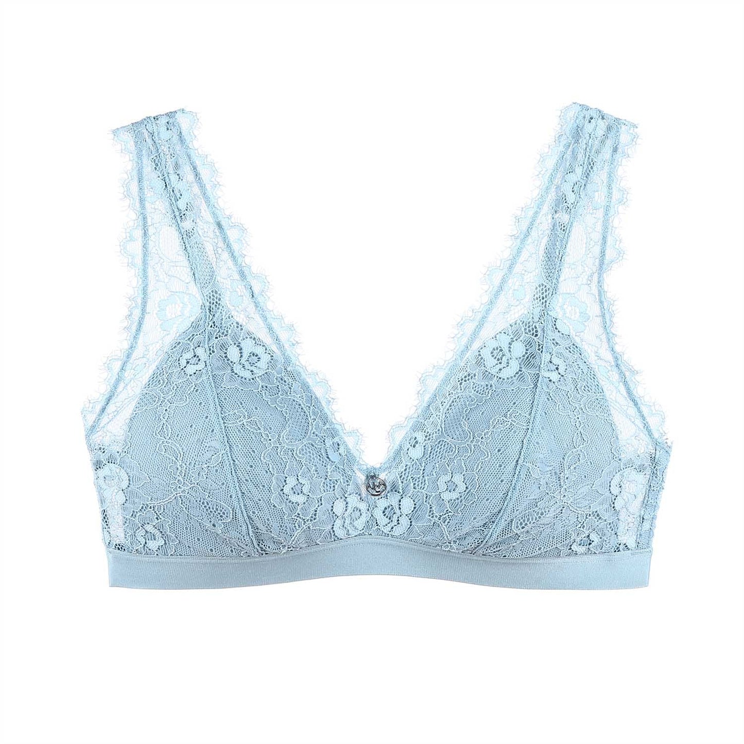 PEARL Lace Wireless Plunge Bra-imgsize-38B