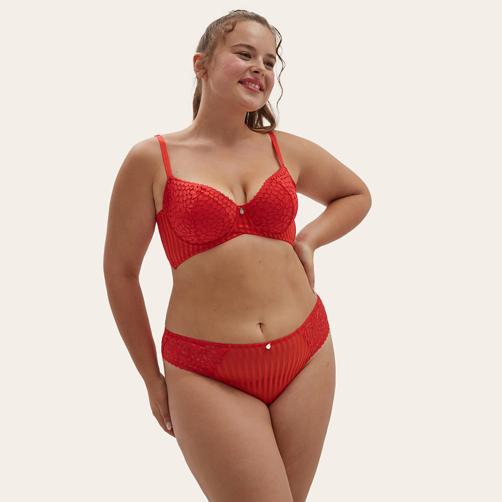 AMINA Unlined Racerback Bra-imgsize-38D