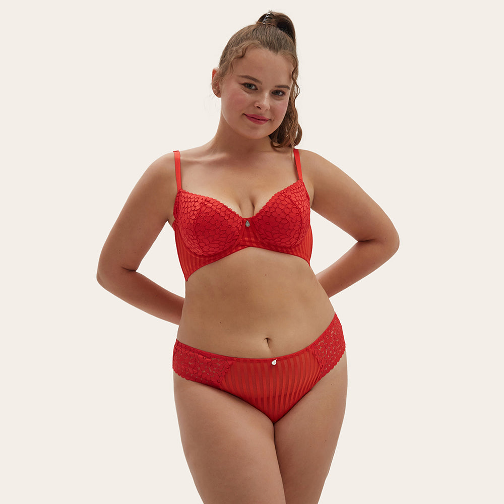 AMINA Unlined Racerback Bra-imgsize-38D