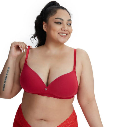 GIANNA Red Maternity Nursing Bra-imgsize-40D