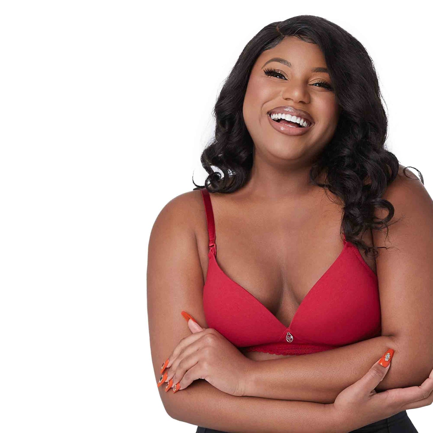 GIANNA Red Maternity Nursing Bra-imgsize-38B
