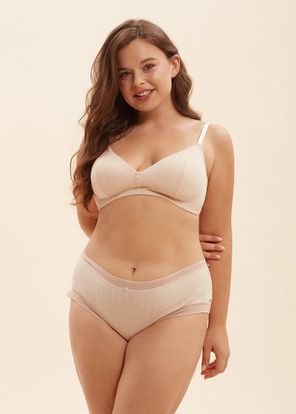 HAILEY Casual Triangle Molded Cotton Wire-Free Bra-imgsize-38D