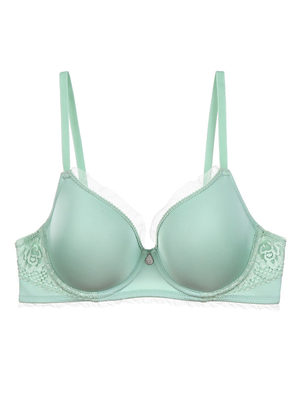 JENNY Lace Molded T-shirt Ruffle Bra-imgsize-38B
