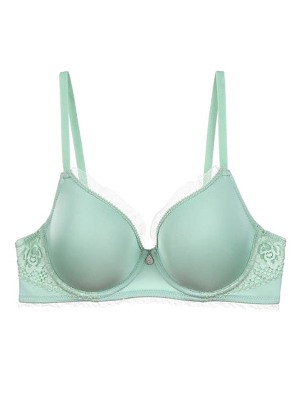JENNY Lace Molded T-shirt Ruffle Bra-imgsize-38B