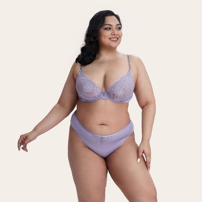 LAREINA Sexy Lace Comfortable Unlined Bra-imgsize-40D