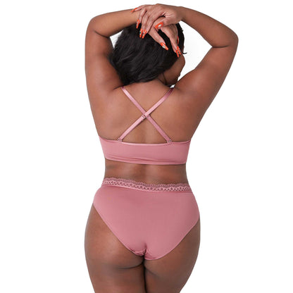 MADISON Lace Front Closure Convertible Straps Long Bra--imgsize-38B