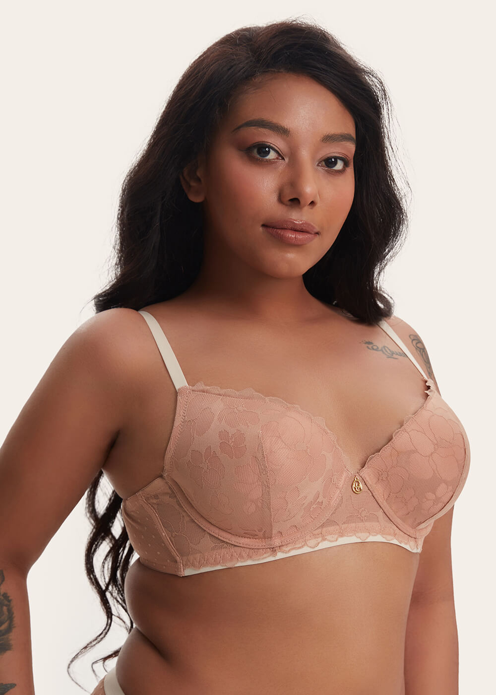 ZARINA Flower Lace Comfortable Bra-imgsize-38D