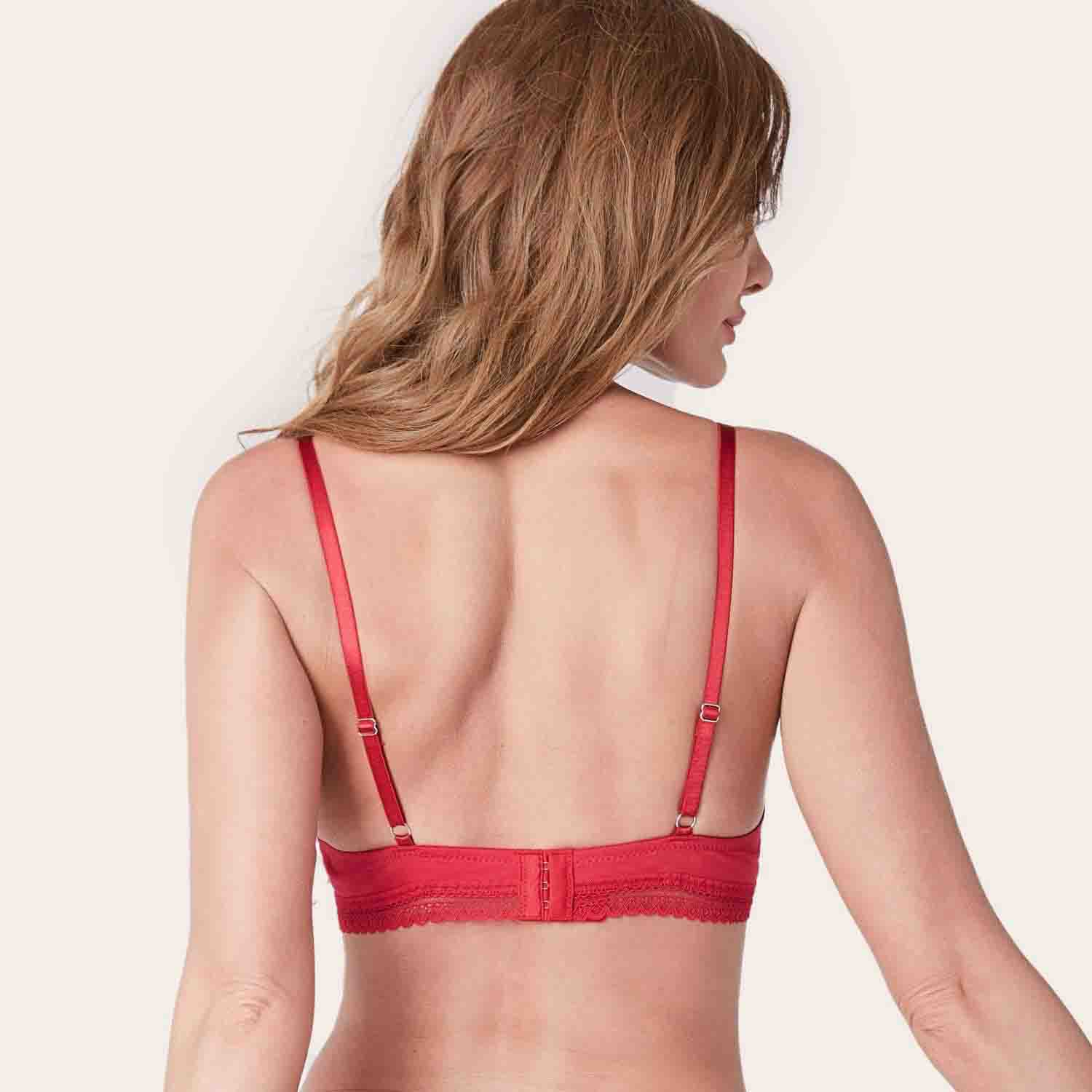 GIANNA Comfort Cotton Red Molded Maternity Nursing Bra