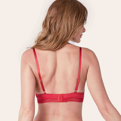 GIANNA Comfort Cotton Red Molded Maternity Nursing Bra