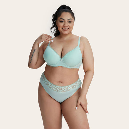 JENNY Lace Molded T-shirt Ruffle Bra-imgsize-40D