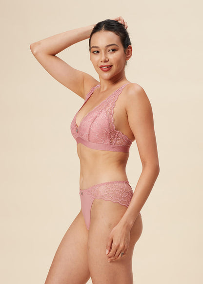 PEARL Floral Lace Vintage Pink Hipster