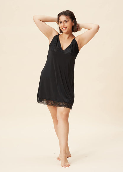 ZOE Comfort Microfiber Lace Nightdresses-imgsize-XL